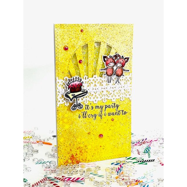 Gradient Flatback Pearls - Tangerine & Sunlight Yellow - Picket Fence Studios