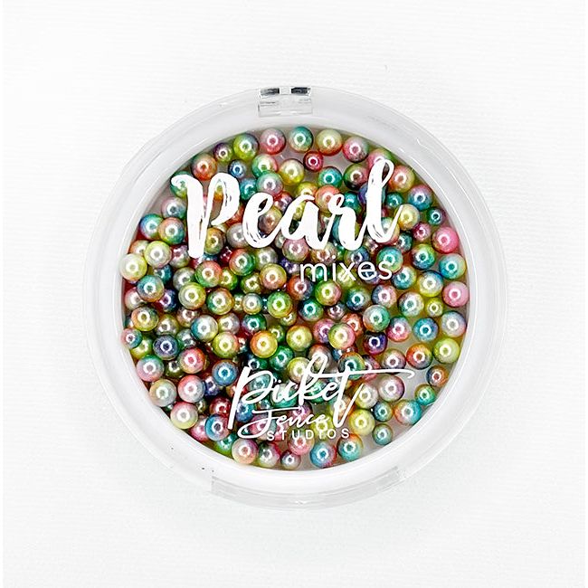 Gradient Round Pearl Mix - Soft Shades of the Rainbow - Picket Fence Studios