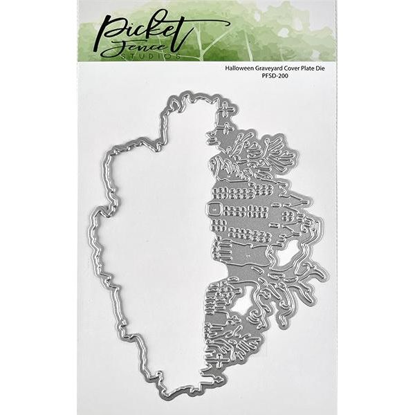 Halloween Graveyard Cover Plate Die - Picket Fence Studios