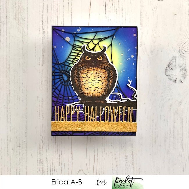 Happy Halloween Word Topper Die - Picket Fence Studios