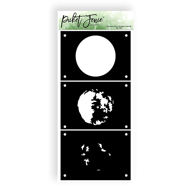 Haunted Moon Blending Stencil - Picket Fence Studios