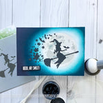 Haunted Moon Blending Stencil - Picket Fence Studios