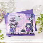 Haunted Moon Blending Stencil - Picket Fence Studios