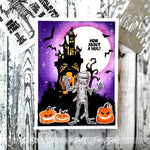 Haunted Moon Blending Stencil - Picket Fence Studios
