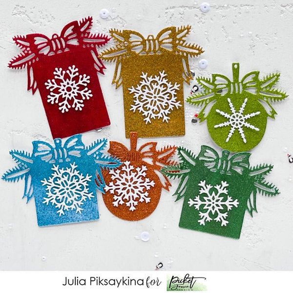 Holiday Gift Tags Die - Picket Fence Studios
