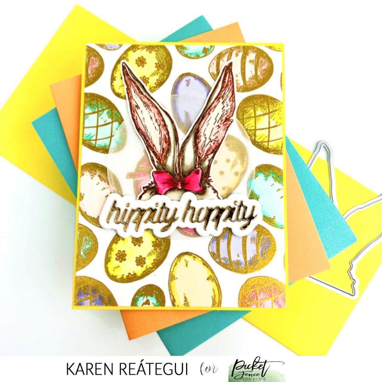 Hoppin' Down the Bunny Trail Coordinating Die - Picket Fence Studios