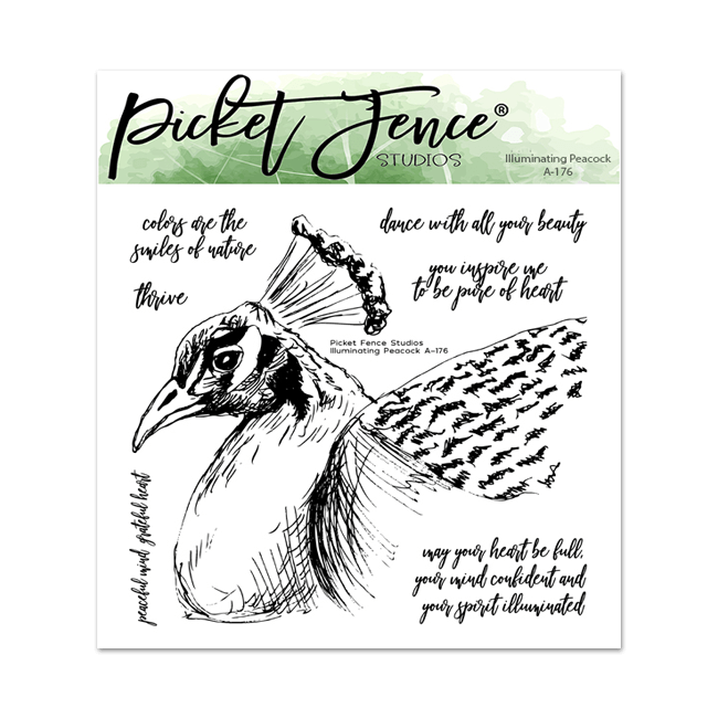 Illuminating Peacock - Picket Fence Studios