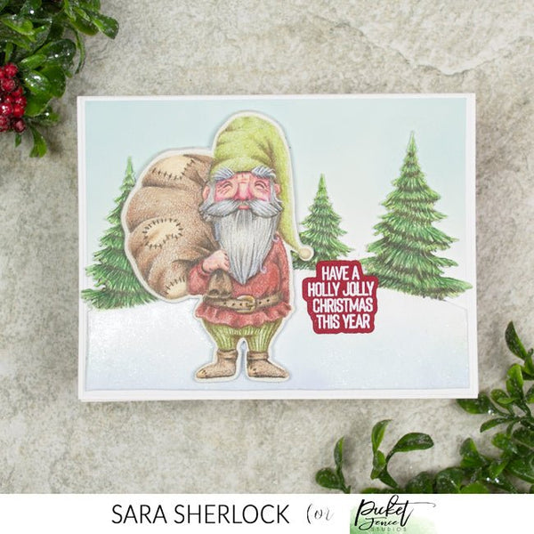Jolly Christmas Gnome - Picket Fence Studios