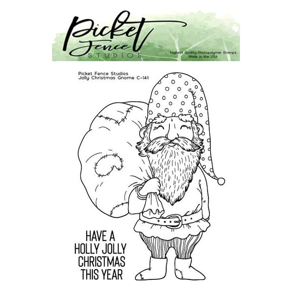 Jolly Christmas Gnome Coordinating Die - Picket Fence Studios
