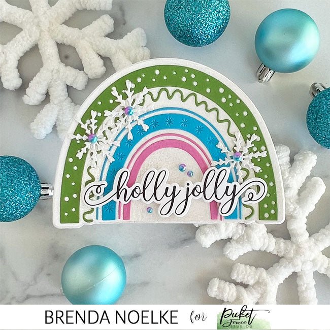 Jolly Good Rainbow Die - Picket Fence Studios