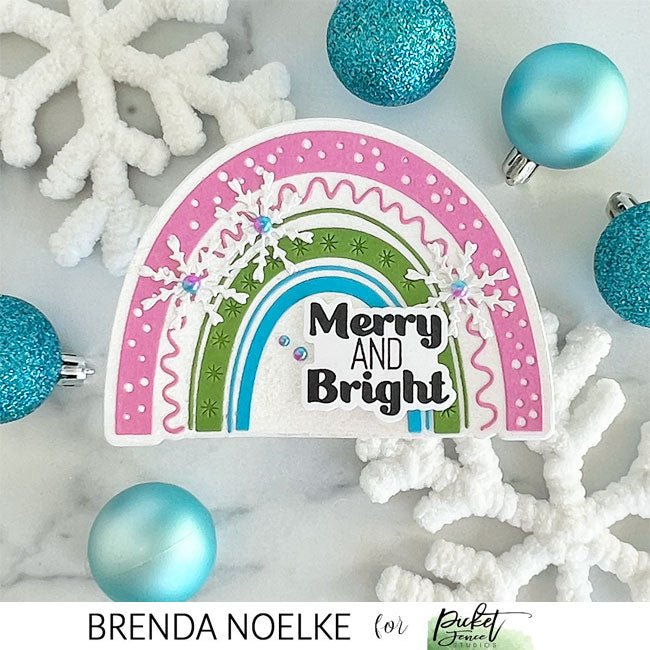 Jolly Good Rainbow Die - Picket Fence Studios