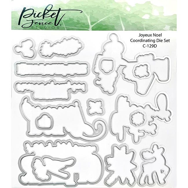 Joyeux Noel Coordinating Die - Picket Fence Studios