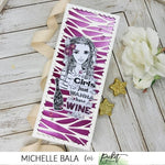 Just Wanna Have Wine Coordinating Die - Picket Fence Studios