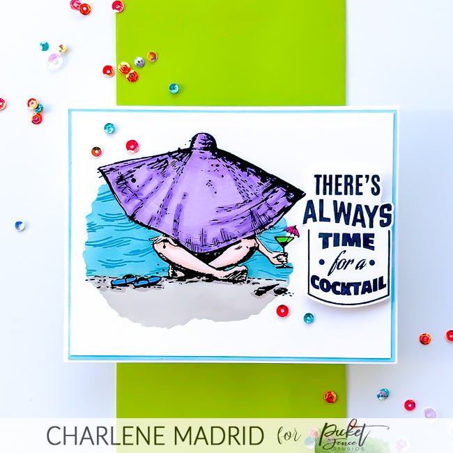 Just Wanna Have Wine Coordinating Die - Picket Fence Studios