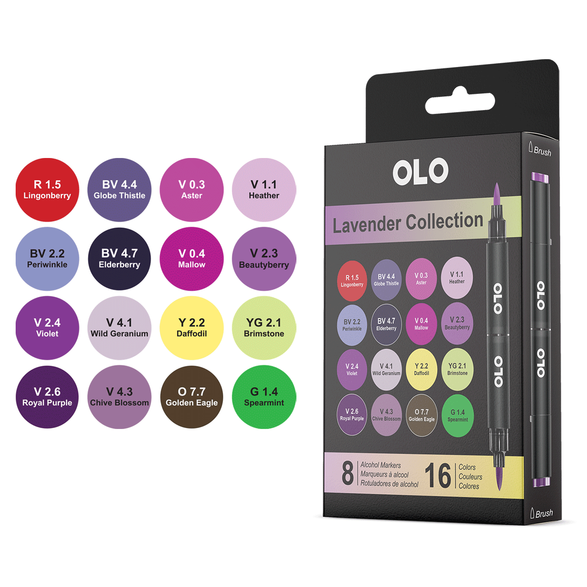 Lavender Collection: OLO Markers - Picket Fence Studios
