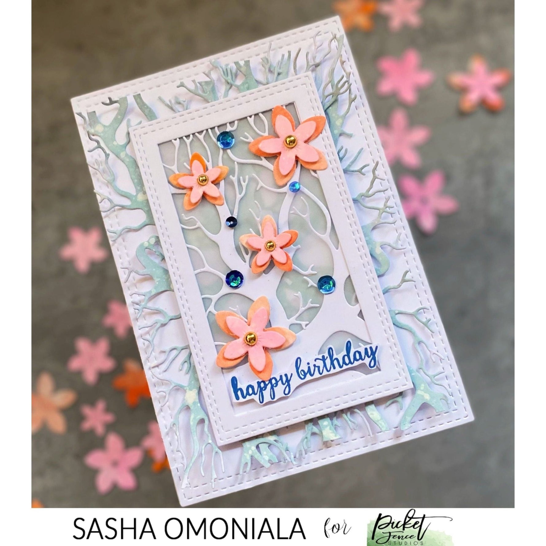 Layering Flora: Blooming Blossoms Dies - Picket Fence Studios