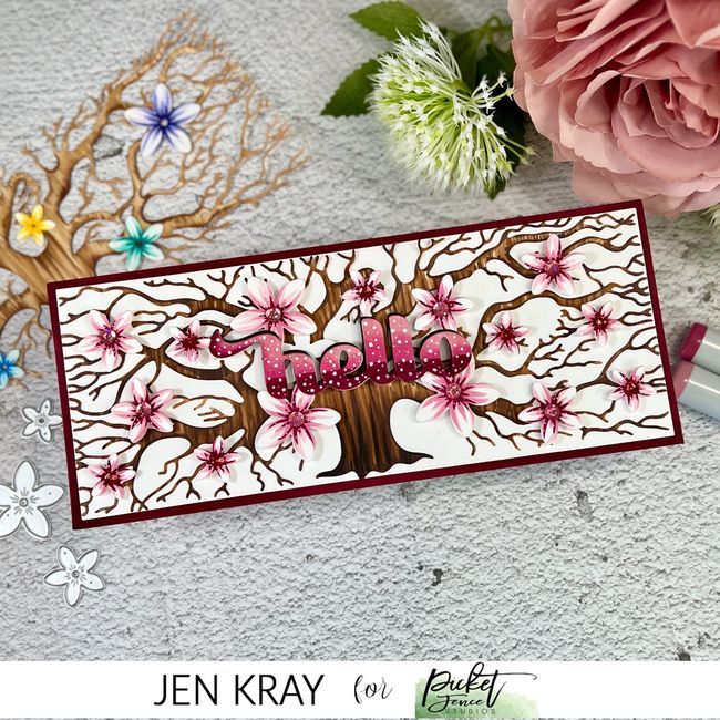 Layering Flora: Blooming Blossoms Dies - Picket Fence Studios