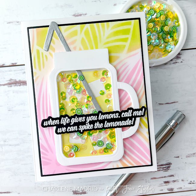 Lemonade Shaker Die - Picket Fence Studios