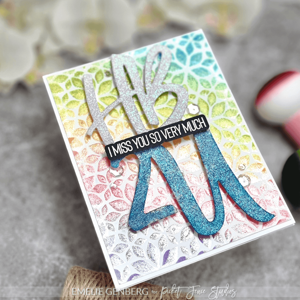 Lots of Blossoms 6x8 Stencil - Picket Fence Studios