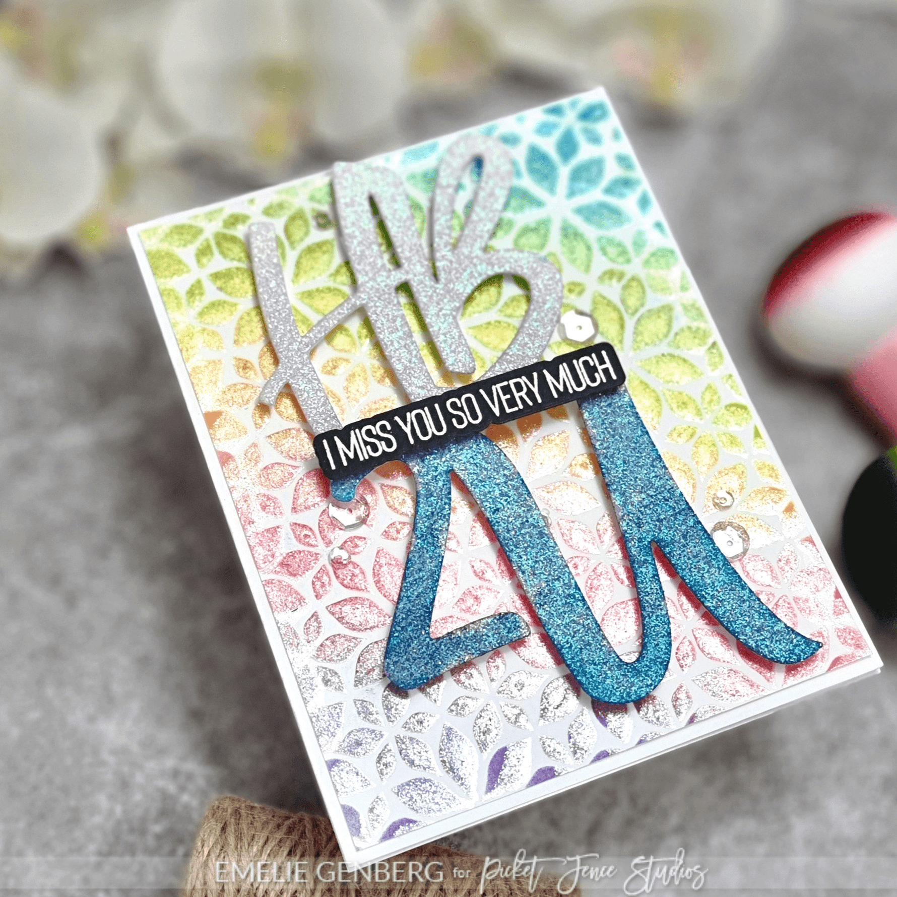 Lots of Blossoms 6x8 Stencil - Picket Fence Studios