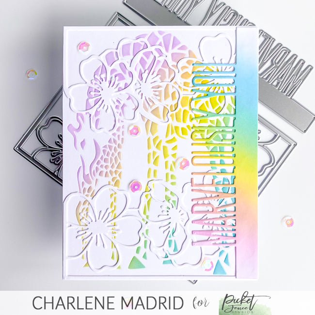 Marvelously You Word Topper Die - Picket Fence Studios