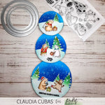 Matching Misshapen Stitched Circle Dies - Picket Fence Studios