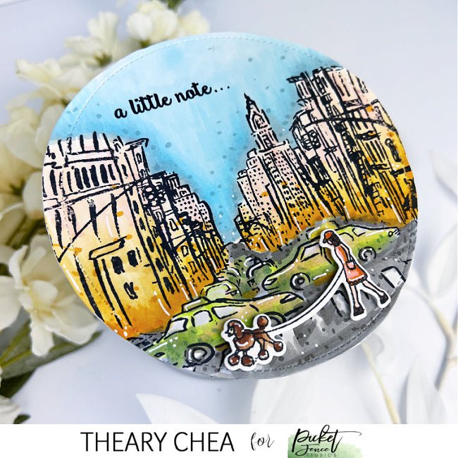 Matching Misshapen Stitched Circle Dies - Picket Fence Studios