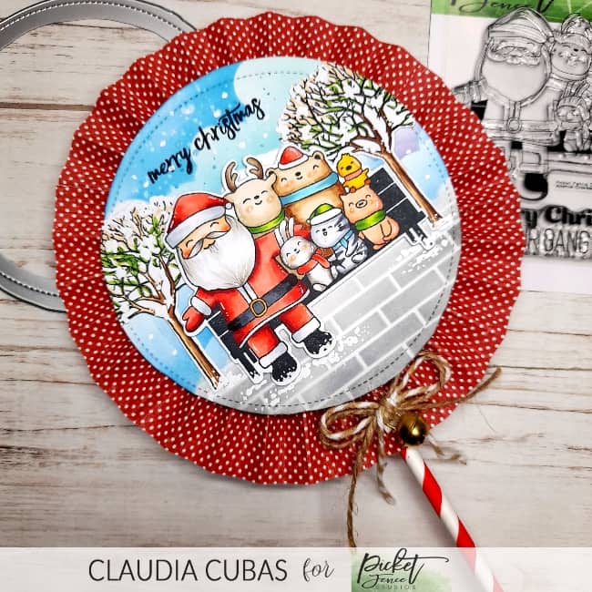 Matching Misshapen Stitched Circle Dies - Picket Fence Studios