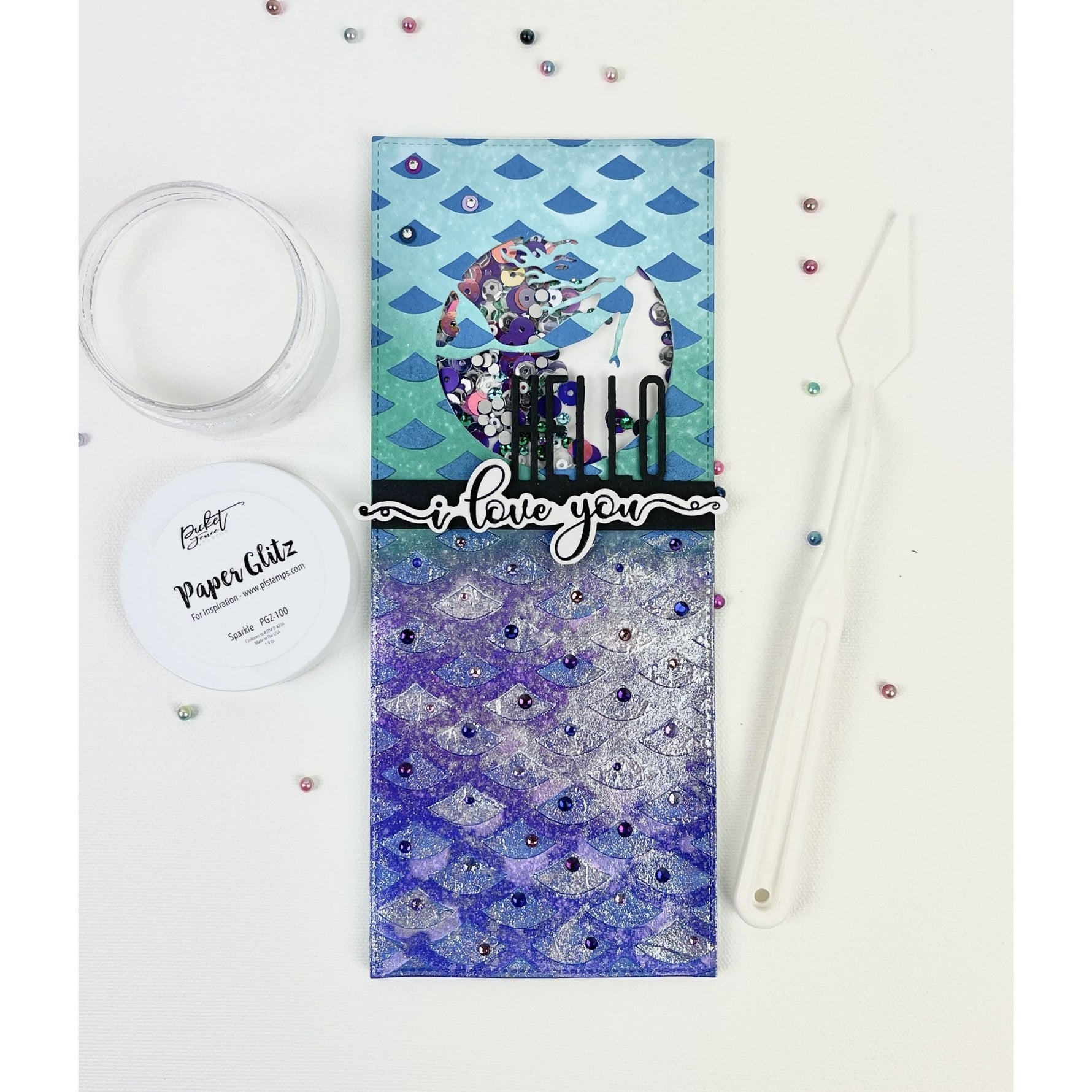 Mermaid - Slim Line Die Cutting Insert - Picket Fence Studios