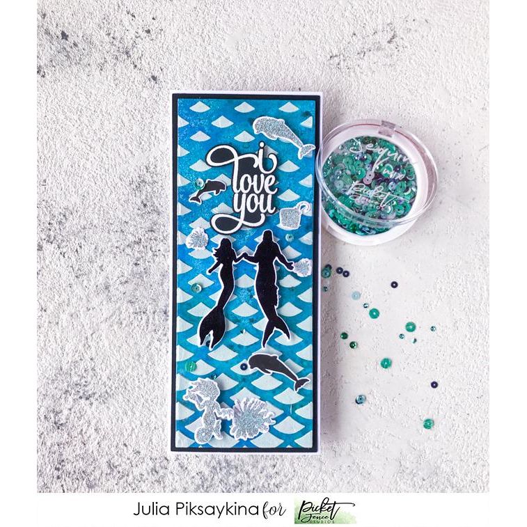 Mermaids of the Sea Coordinating Die - Picket Fence Studios