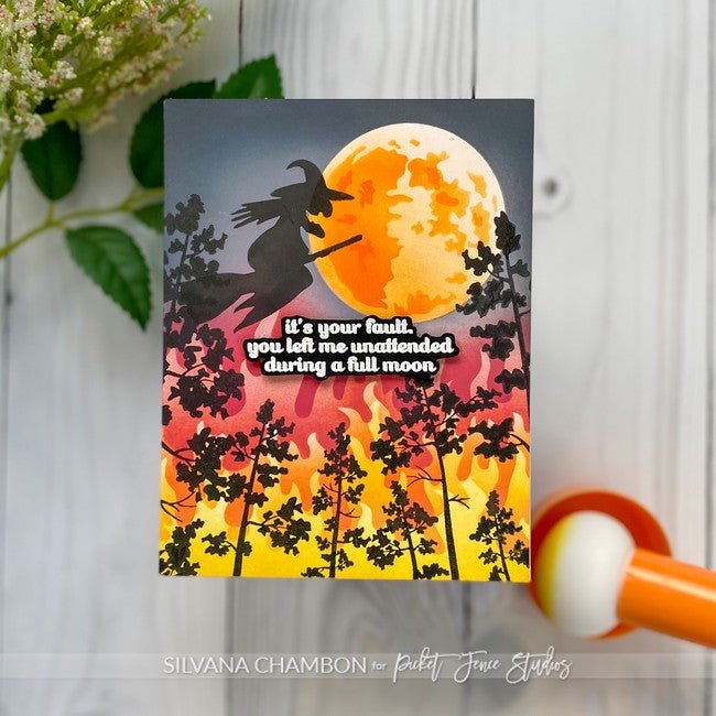 Mini Haunted Blending Stencil - Picket Fence Studios