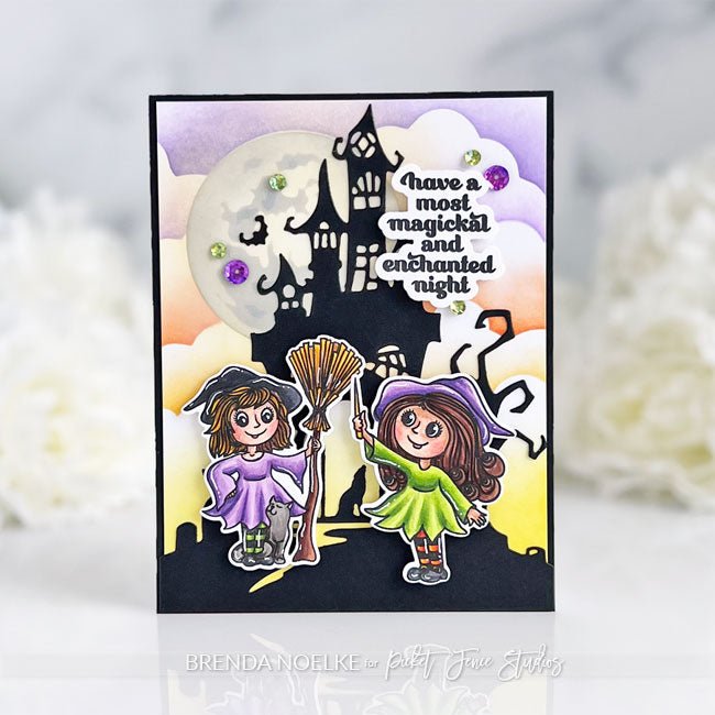 Mini Haunted Blending Stencil - Picket Fence Studios