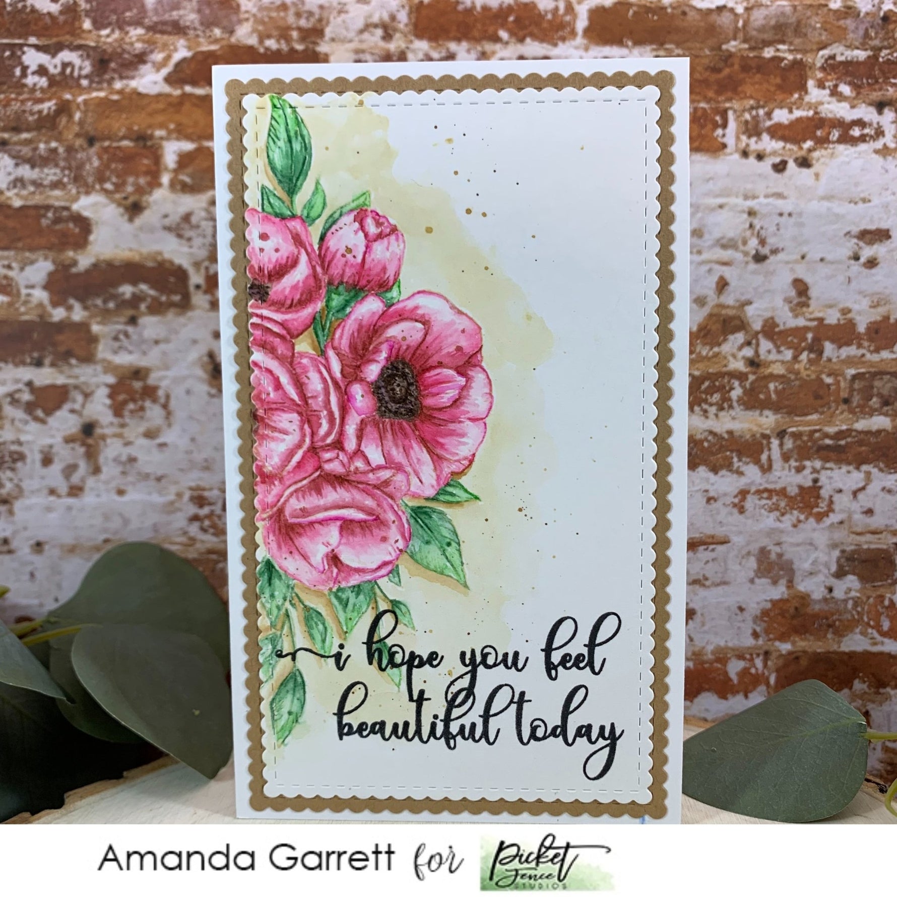 Mini Slim Line Stitched and Scalloped Rectangles Die Cutting System - Picket Fence Studios