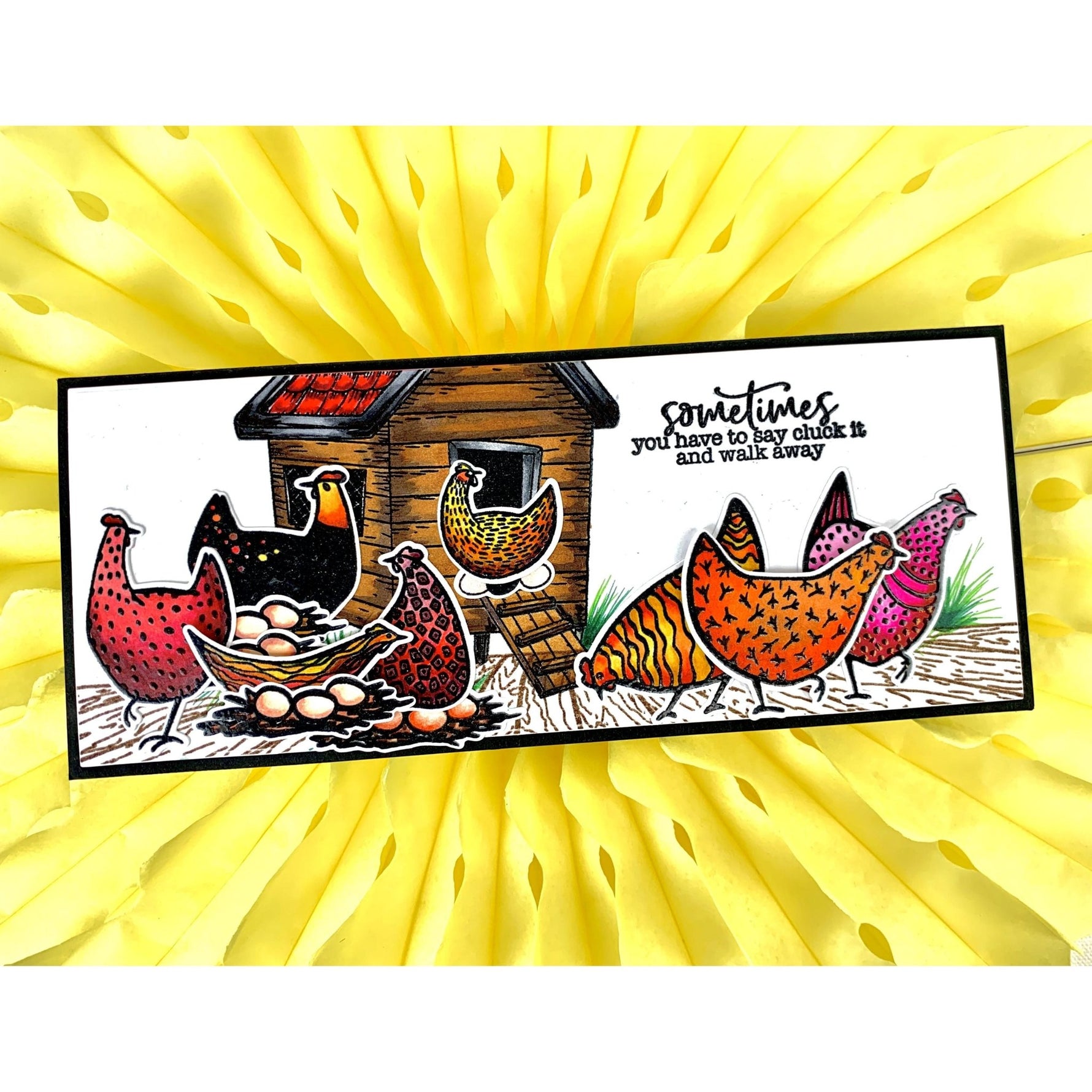 More Hot Chicks Seamless Stamp - Picket Fence Studios