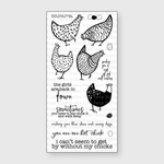 More Hot Chicks Seamless Stamp - Picket Fence Studios
