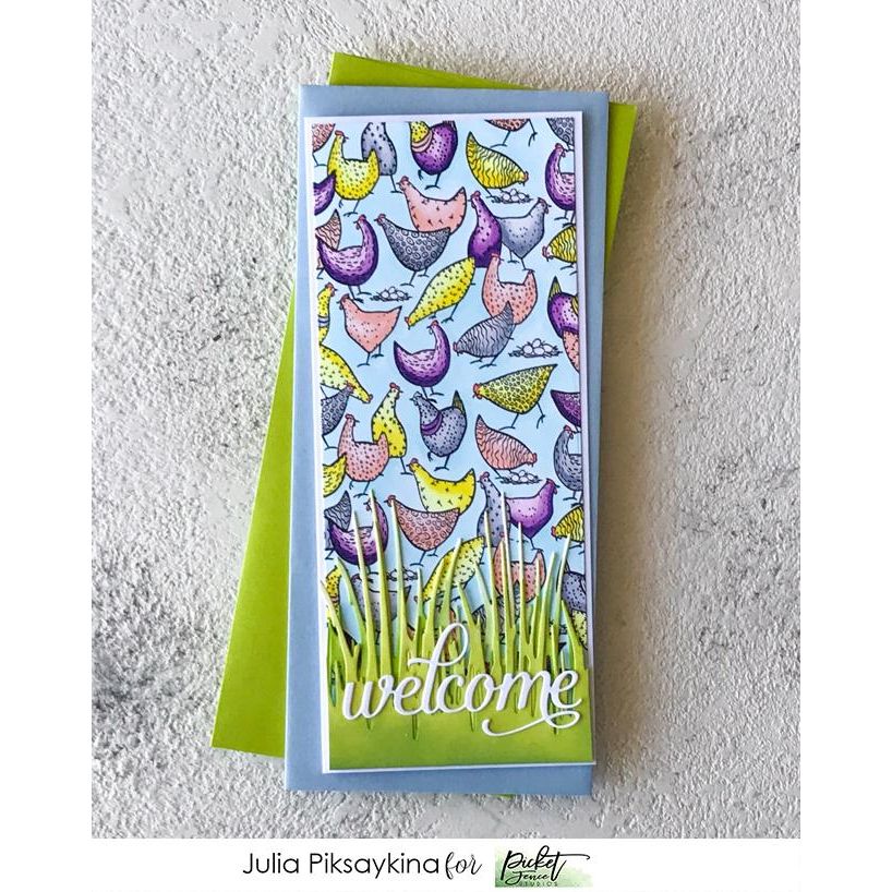 More Hot Chicks Seamless Stamp - Picket Fence Studios