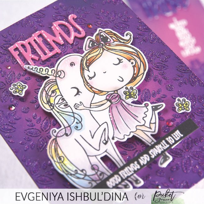 My Pet Unicorn Dear Coordinating Die - Picket Fence Studios