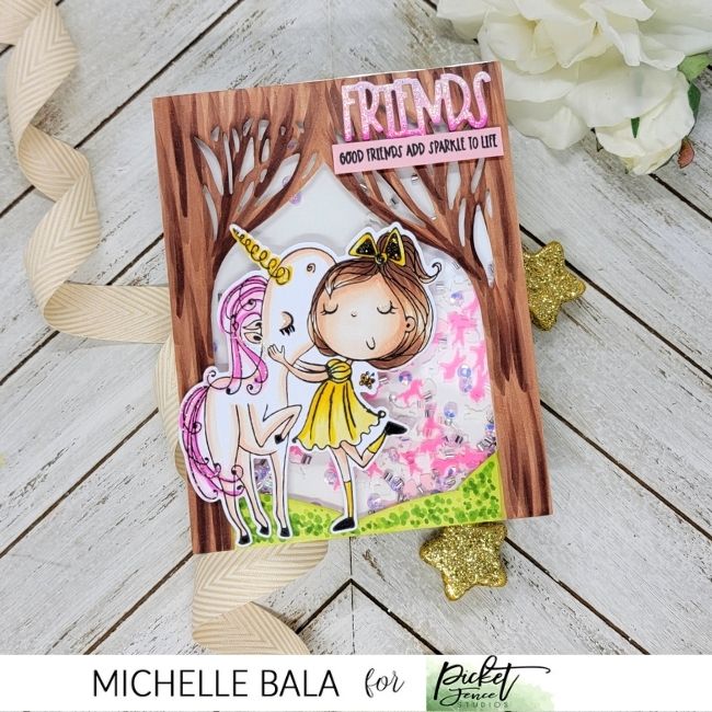 My Pet Unicorn Dear Coordinating Die - Picket Fence Studios