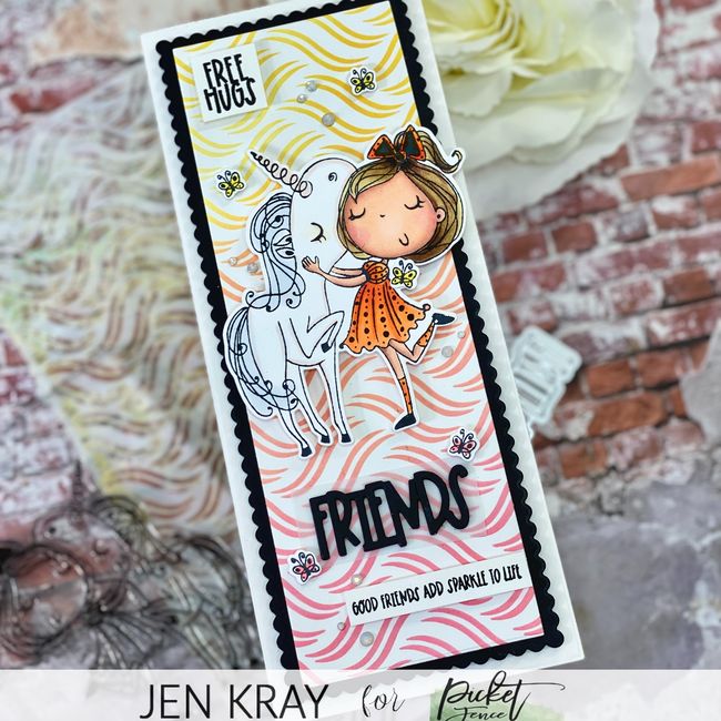 My Pet Unicorn Dear Coordinating Die - Picket Fence Studios