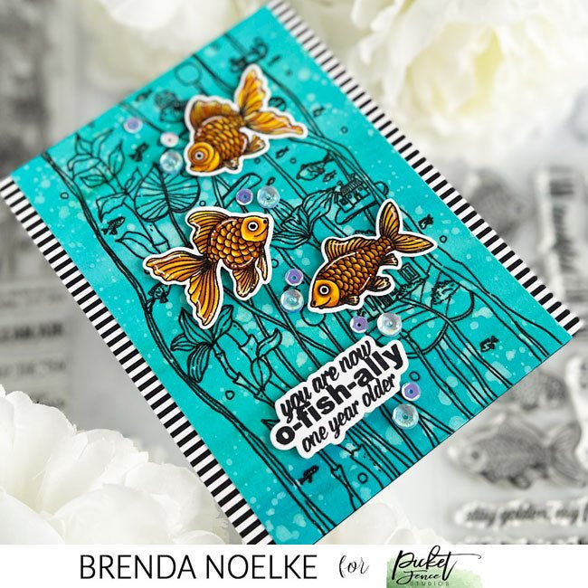 O-fish-ally Coordinating Die - Picket Fence Studios