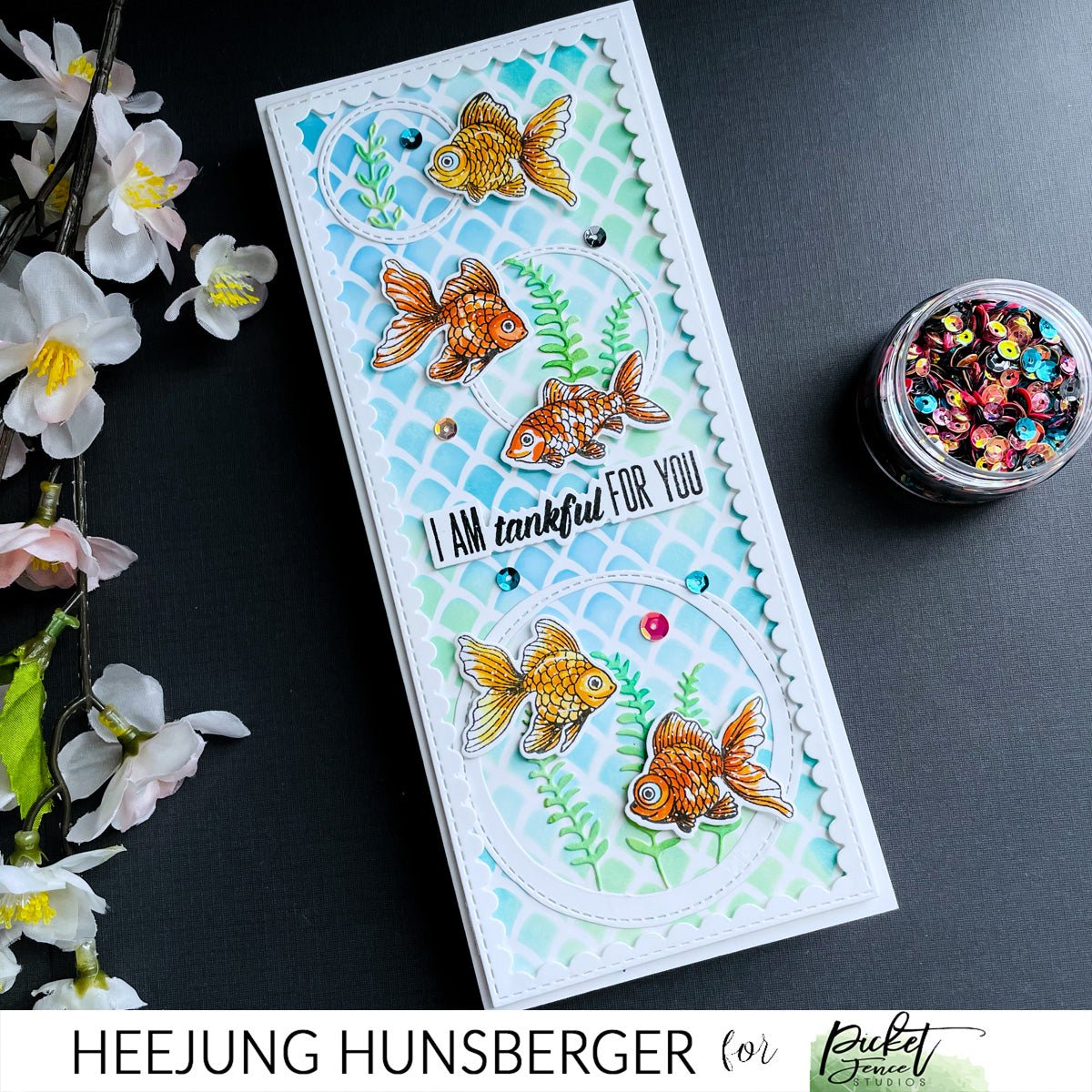 O-fish-ally Coordinating Die - Picket Fence Studios