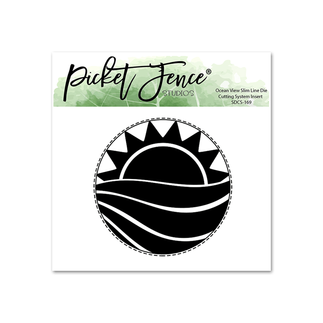 Ocean View Slim Line Die Cutting System Insert - Picket Fence Studios