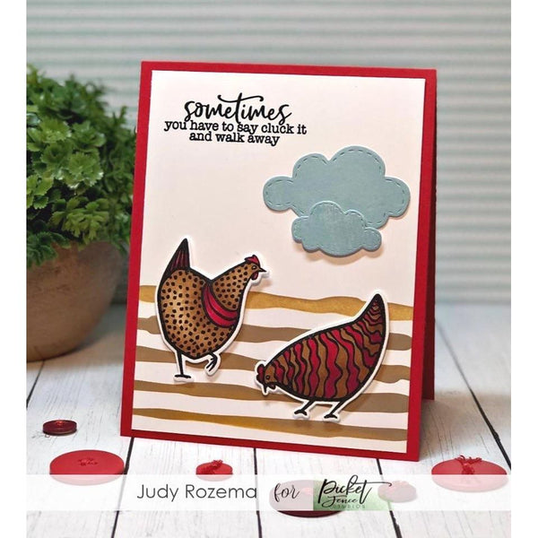 One Hot Chick Stamp - Picket Fence Studios