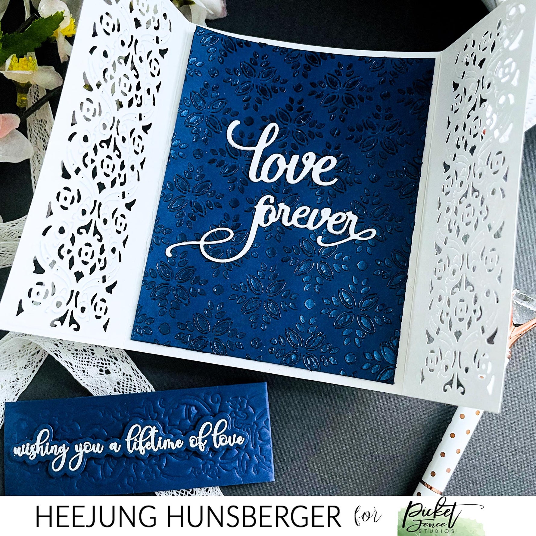 Opulent Negative Strip Die - Picket Fence Studios