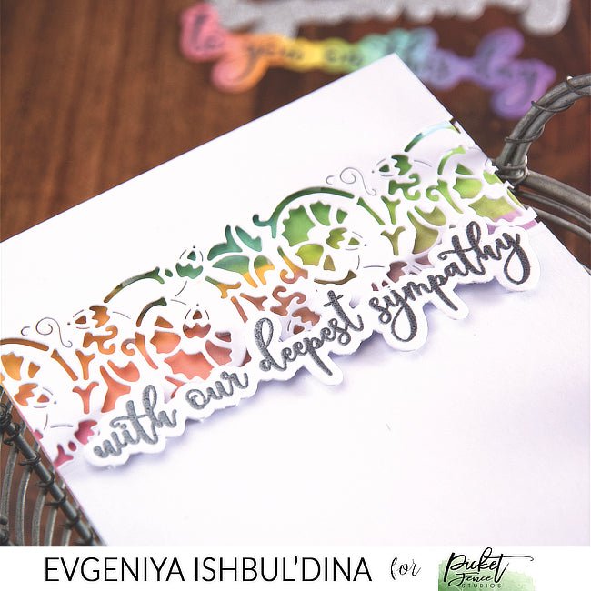 Opulent Negative Strip Die - Picket Fence Studios