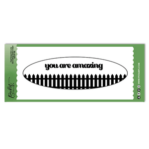 Oval Fence Slim Line Die Cutting System Insert - Picket Fence Studios