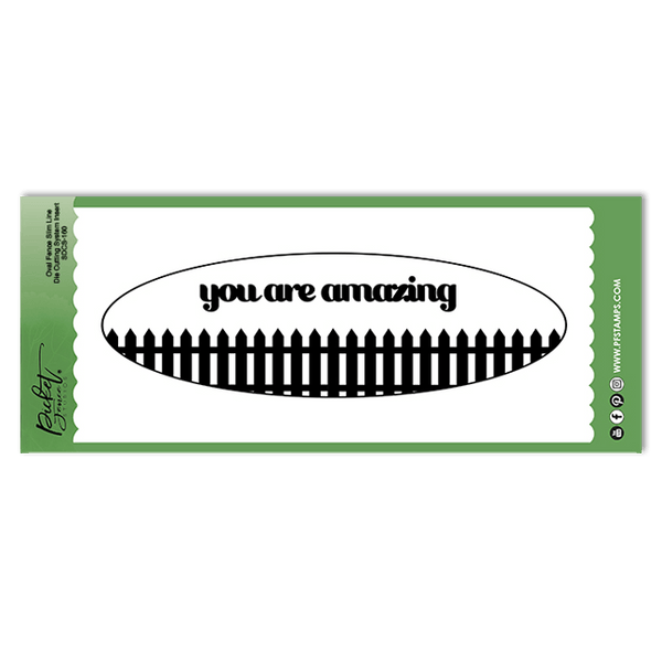 Oval Fence Slim Line Die Cutting System Insert - Picket Fence Studios
