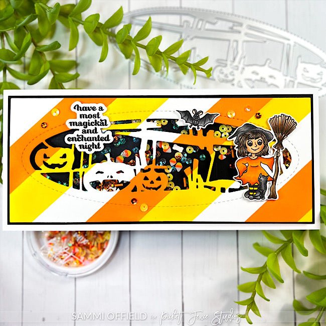 Oval Fun House Slim Line Die Cutting System Insert - Picket Fence Studios