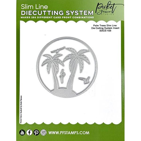 Palm Trees - Slim Line Die Cutting Insert - Picket Fence Studios