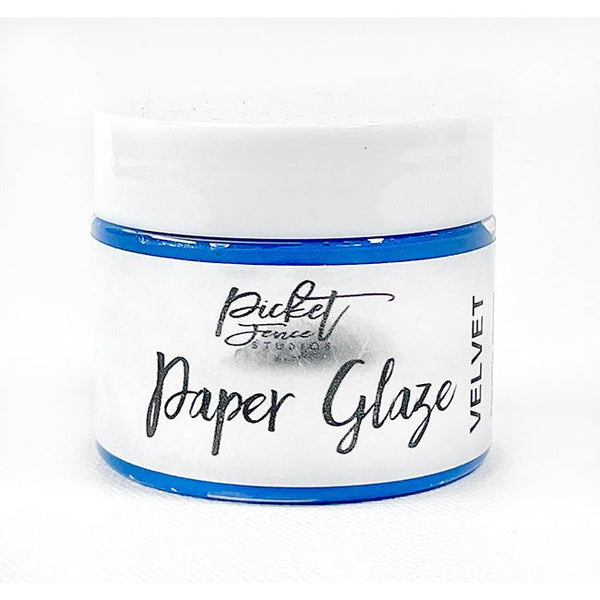Paper Glaze Velvet - Sapphire Macaw - Picket Fence Studios